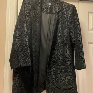 Black jacket with velvet touches